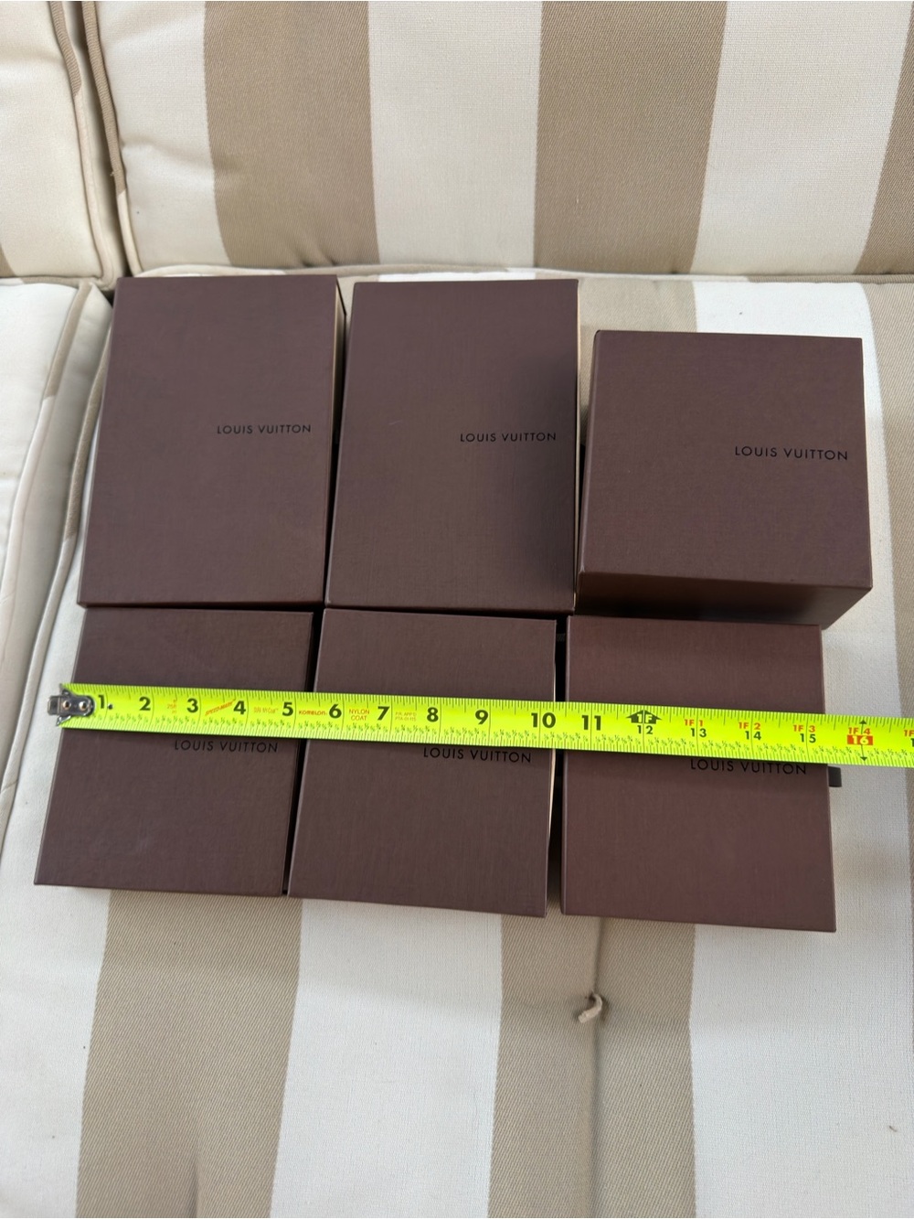Louis Vuitton Gift Boxes Fit Long Medium Wallet Card Holder Keychain Lot of 6 - Picture 7 of 11